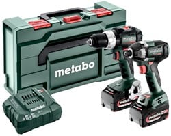 Metabo Accu Combo Set 2.8.8 | SB 18 LT BL (Klopboormachine) + SSD 18 LT 200 BL (Slagschroevendraaier) | 18 V | 2x 5.2Ah, ASC 55 | In Metabox - 685200000