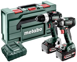 Metabo Accu Combo Set 2.9.3 | BS 18 LT BL (Boorschroefmachine) + SSW 18 LT 300 BL (Slagmoersleutel) | 18 V | 2x 5.2Ah, ASC 55 | In Metabox - 685203000