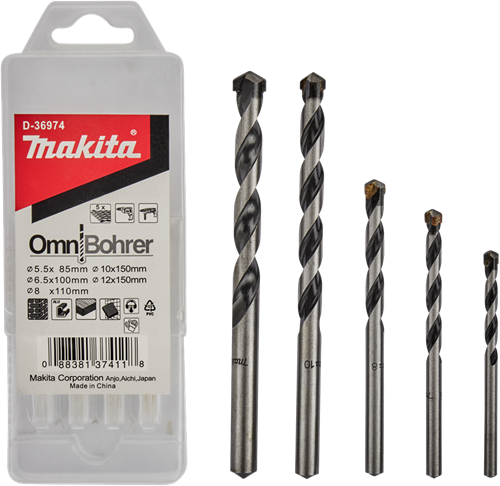 Makita Accessoires Multiborenset 5-delig - D-36974 D-36974