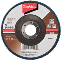 Makita Accessoires Lamellenschuurschijf 125mm Z80 - D-63806-10 D-63806-10