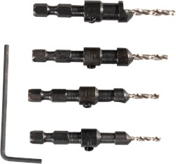 Makita Accessoires Verzinkboor Quad Driver-set - D-73455 - D-73455