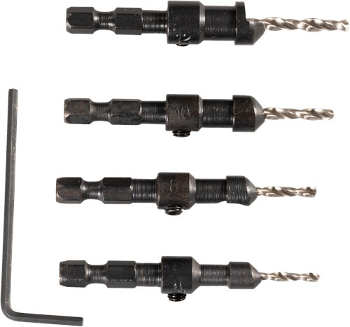 Makita Accessoires Verzinkboor Quad Driver-set - D-73455 - D-73455
