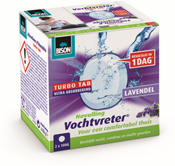 Bison Vochtvreter® Turbo Tab Lavendel | 2x100 g - 6313271