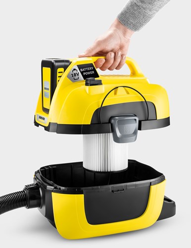 Karcher WD 1 Compact Battery Set Accu Nat- en droogstofzuiger - 1.198-301.0-2