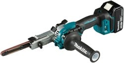 Makita DBS180RTJ 18 V Stripschuurmachine 9mm 5,0 Ah accu (2 st), snellader, in Mbox