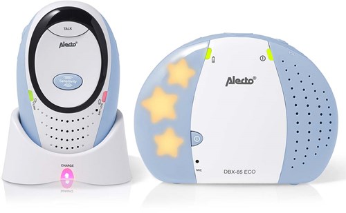 Alecto DBX-85 ECO Full Eco DECT babyfoon wit/blauw - DBX-85 ECO