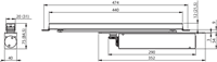 ASSA ABLOY DC860 Cam-Motion inbouw-deurdranger EN 1-5 | 4mm spilverlenging | exclusief arm | kleur zilver EV1. | 120-7 ° - 10037167-2