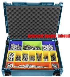 Makita M-box nr.1 + Bakjes kofferinzet - voor diverse accessoires