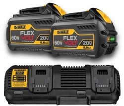 DeWalt DCB132T2-QW Starterset - DCB132 dubbellader voor 18V en FLEXVOLT accu's + 2x Accu DCB546 - DCB132T2-QW