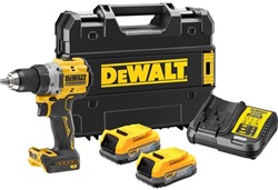 DeWalt DCD800E2T-QW Accu Boormachine | 18V XR | 2 x 18V Powerstack accu + Oplader | In Tstak - DCD800E2T-QW