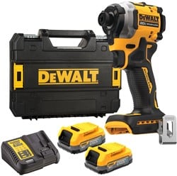 DeWalt DCF850E2T Accu Slagschroevendraaier | 18V XR Powerstack | Set | 2 x accu + lader | In TSTAK - DCF850E2T-QW