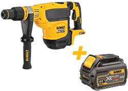 DeWalt DCH614N-XJ FlexVolt Accu Combihamer SDS-Max 54V | Incl. DCB546-XJ XR FLEXVOLT 18V-54V 6.0Ah accu