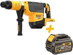 DeWalt DCH775N | Accu Combihamer | FlexVolt | SDS-Max | 54V XR | Body | Inclusief DCB546-XJ XR FLEXVOLT 18V-54V 6.0Ah accu