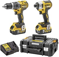 DeWalt DCK266P2T accu set |  DCD796 + DCF887 in T-Stak koffer | 18v 5.0Ah Li-ion - DCK266P2T-QW