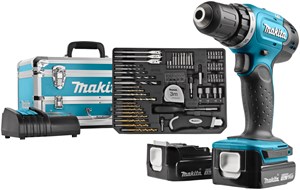 Makita Ddf343syx3 Akku Bohrschrauber 14 4 Volt 1 5 Ah Li Ion 59 Tlg Zubeh 246 Rset