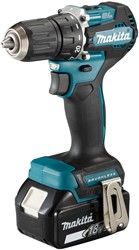 Makita DDF487RTJ 18v Boor-/schroefmachine koolborstelloos 5,0 Ah accu (2 st), snellader, Mbox