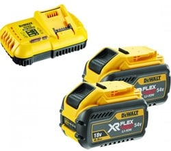 DeWalt DCB118X2-QW Starterset - DCB118 snellader voor 18V en FLEXVOLT accu's + 2x Accu DCB547 - DCB118X2-QW