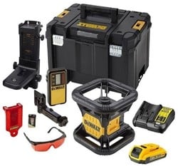 DeWalt DCE074D1R-QW - 18V XR Volautomatische roterende laser (Indoor) | rode laser - DCE074D1R-QW