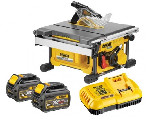 DeWALT DCS7485T2-QW | XR FLEXVOLT accu tafelzaag 54V 210mm (2x 6.0Ah accu + DCB118 snellader) - DCS7485T2-QW
