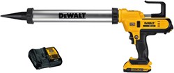 DeWALT DCE580D1-QW | XR accu kitspuit 18V 310-600ml (1x 2.0Ah accu + lader) - DCE580D1-QW