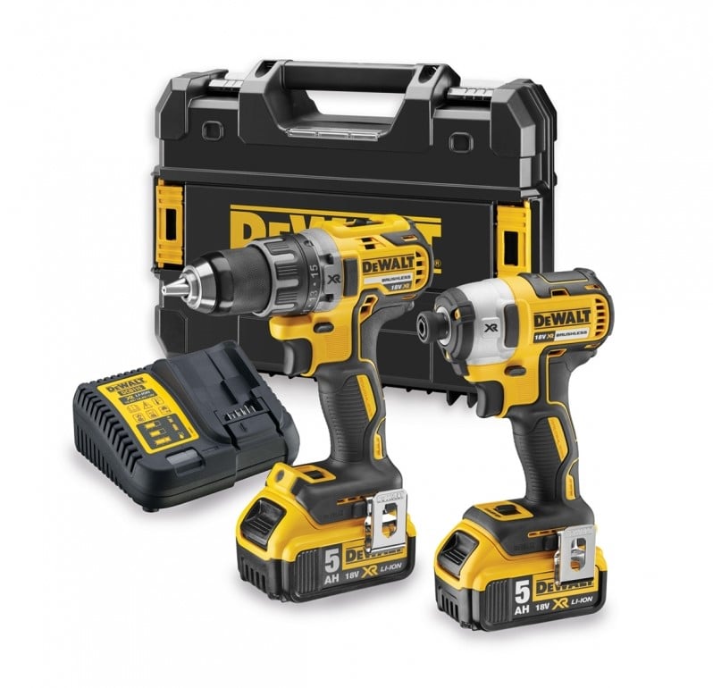 DeWalt DCK268P2T Accuboormachine DCD791 + Slagschroevendraaier | 18v 5.0Ah Li-ion - DCK268P2T-QW ToolMax