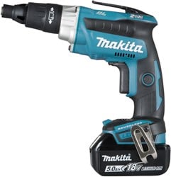 Makita DFS251RTJ 18v Schroevendraaier 5,0 Ah accu (2 st), snellader, Mbox