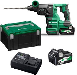 Hikoki DH3628DAWRZ Accu boor-breekhamer | 36 V | 3,2 J | Incl. lader en 2 x 2.5 Ah accu's | HSC III koffer - DH3628DAWRZ
