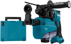 Makita DHR182ZWJU Accu Combi Boorhamer 18v | Zonder accu's en lader, in Mbox, met stofafzuiging   - DHR182ZWJU