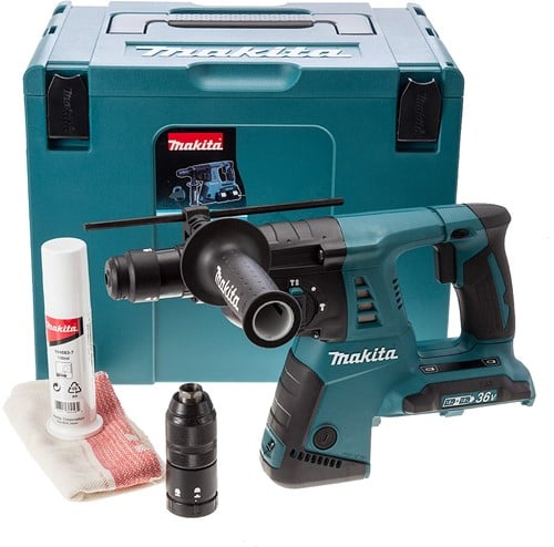 Makita DHR264ZJ 2x18v Combihamer | zonder accu's en lader DHR264ZJ