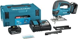 Makita  DJV180RTJ | 18 V Decoupeerzaag | D-greep | 5,0 Ah accu (2 st) & snellader | in Mbox DJV180RTJ