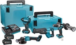 Makita DK401NX | XGT 40 V Max Combiset | DF001G + TD002G + GA005G + JR002G | Incl accu's & lader - DK401NX