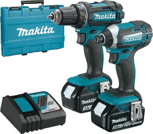 Makita DLX2127X Combiset DDF482 18v Boor schroefmachine DTD152 slagschroevendraaier 3 0Ah accu 2 st in koffer