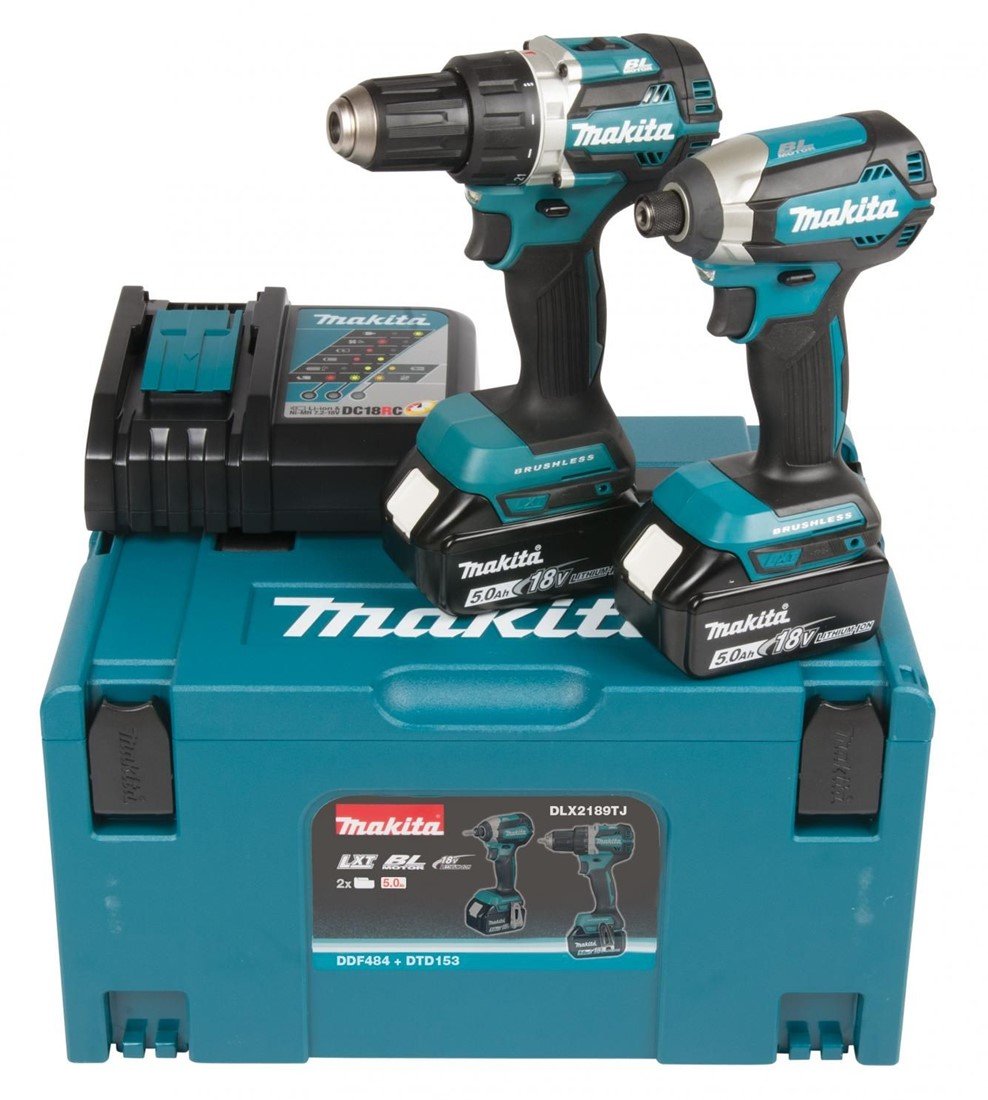 Makita DLX2189TJ 18v 5.0Ah DDF484 en slagschroevendraaier ToolMax