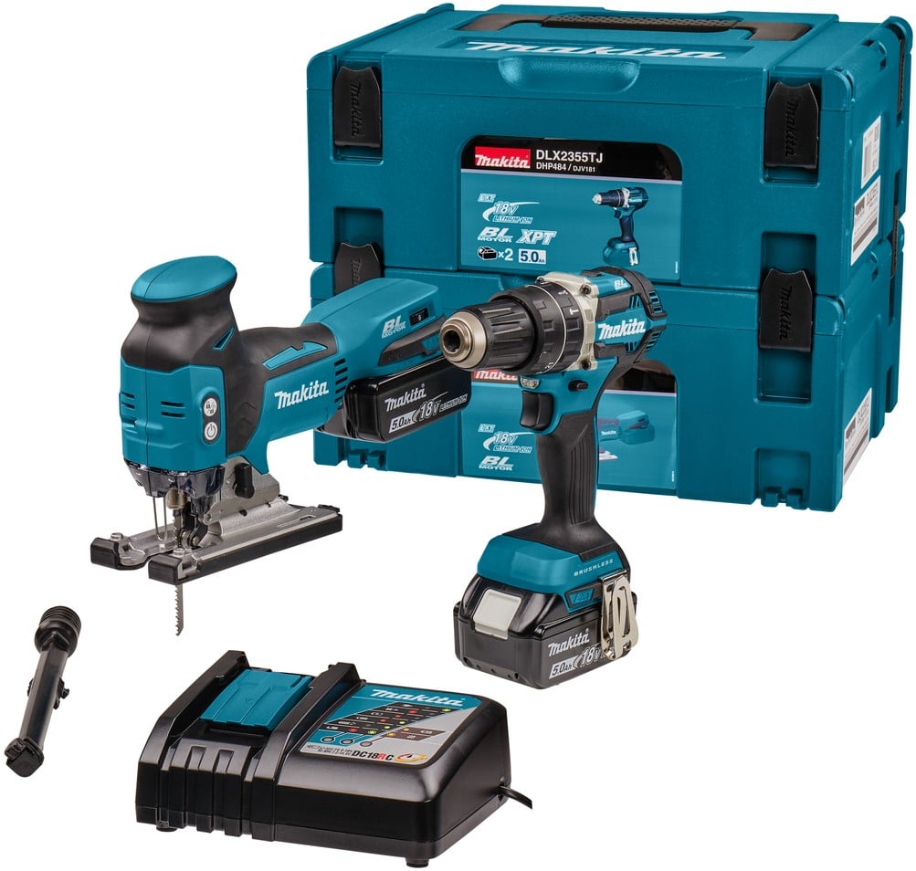 Beheer supermarkt Aanwezigheid Makita DLX2355TJ | Combiset | 18 V Max | boor- en schroefwerk en zagen | Set | 5,0 Ah | in Mbox ToolMax Beheer supermarkt Aanwezigheid Makita DLX2355TJ | Combiset | 18 V Max | boor- en schroefwerk en zagen | Set | 5,0 Ah | in Mbox ToolMax