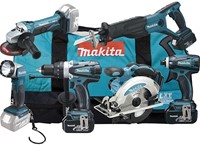 Makita DLX6011 | 6 delige 18V Li-Ion accu combi set (3x 3.0Ah accu) in tas - DLX6011