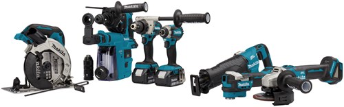 Makita DLX7020TX1 | LXT accu combiset 18V 7 machines in tas (2x 5.0Ah accu + snellader) - DLX7020TX1-3