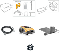 Stiga A 750 Robotmaaier | Draadloos met AGS | 750 m² | 18 cm | 1x 2,5 Ah accu en laadstation 2 A - 2R7101228/ST1-3