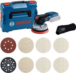 Bosch Blauw GEX 18V-125 Professional | Accu-excenterschuurmachine | 18V Zonder Accu's & Lader + M480 Starterset | In L-Boxx - 0615A5004H
