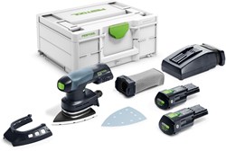 Festool DTSC 400 3.0 I-Plus | Accu deltaschuurmachine 18V in Systainer (2x 3.0Ah accu + TCL 6 snellader) - 577508