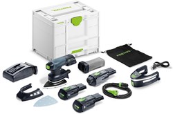Festool DTSC 400 3.0 I-Set | Accu deltaschuurmachine 18V in Systainer SYS3-Combi M 287 (2x 3.0Ah accu + TCL 6 snellader) - 578851