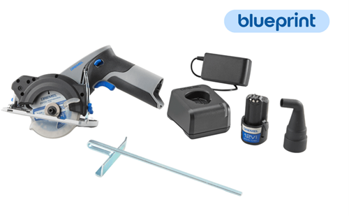 Dremel BluePrint 12V Compactzaag met Geïntegreerde Lasergeleider CS12JA | 12V 2,0Ah Accu + Snellader - F013CS12JA