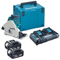 Makita DSP600PT2J Accu invalzaag LXT 2x18V | 2x5.0Ah accu's en duolader