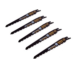 DeWalt Accessoires DT99554-QZ XR 152mm 6TPI Reciprozaagbladen (5 stuks) - DT99554-QZ