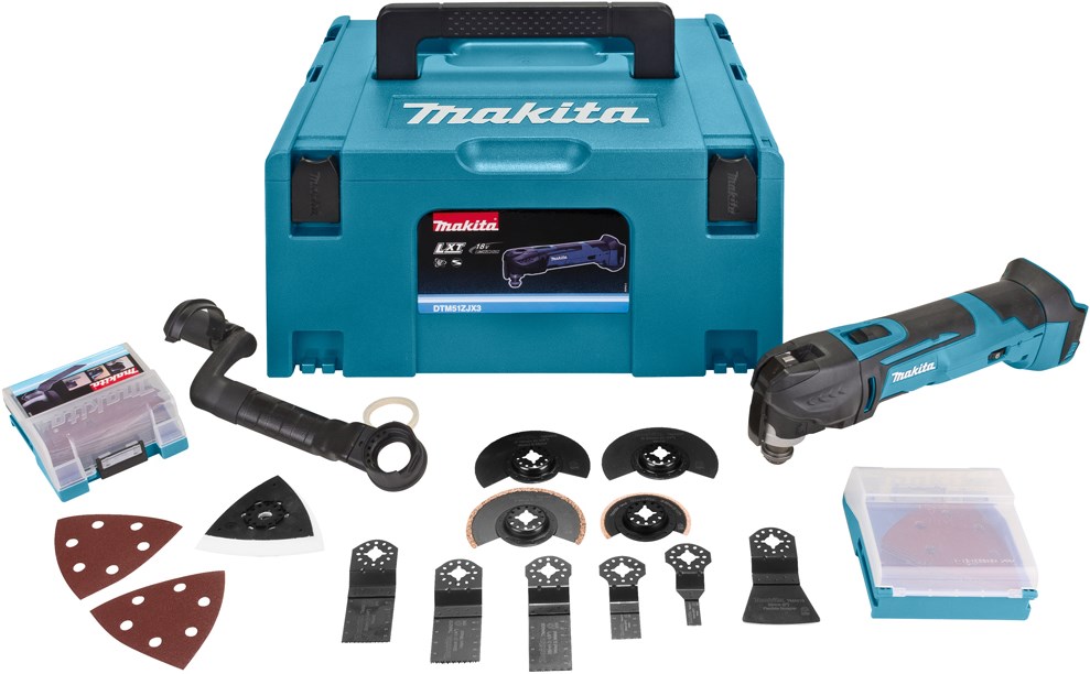 Makita DTM51ZJX3 18V Accu Multitool met snelspansysteem | zonder