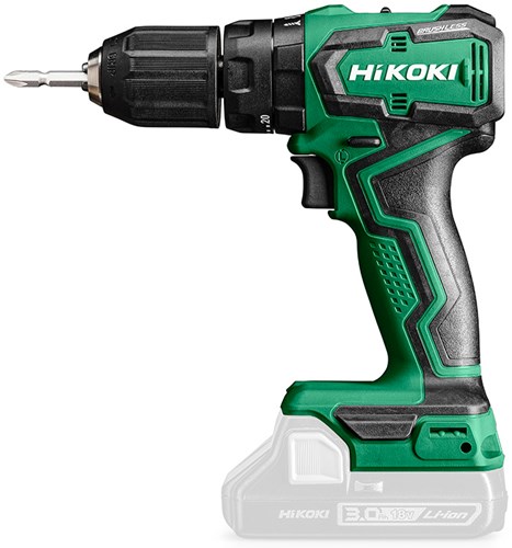 Hikoki DV18DDW2Z | Accu klop-boor-schroefmachine 18V 55 Nm | Zonder accu's en lader | In koffer - DV18DDW2Z