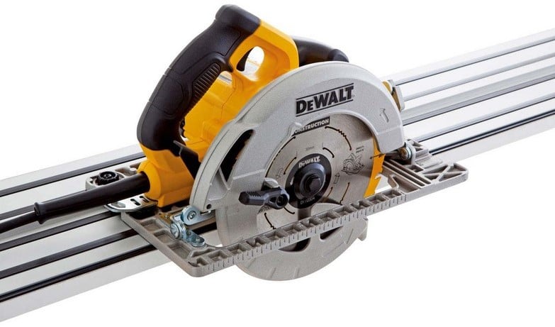 Berekening Uitgaand Kaal DeWalt DWE576KR 1600w cirkelzaag + 1500mm Geleiderail | actieprijs -  DWE576KR ToolMax