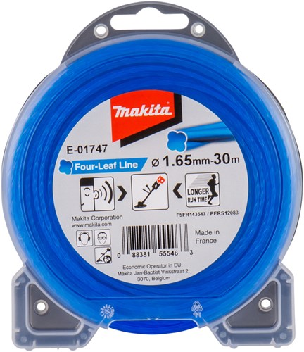 Makita Accessoires E-01747 | Maaidraad | 1,65x30 m | blauw - E-01747