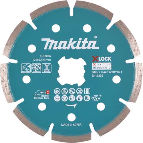 Makita Accessoires Diamantschijf 125mm - E-02076 - E-02076