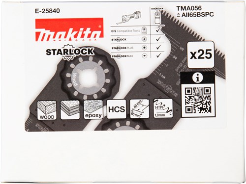 Makita Accessoires TMA056 Invalzaagblad 65x40mm hout | 25 stuks - E-25840-2