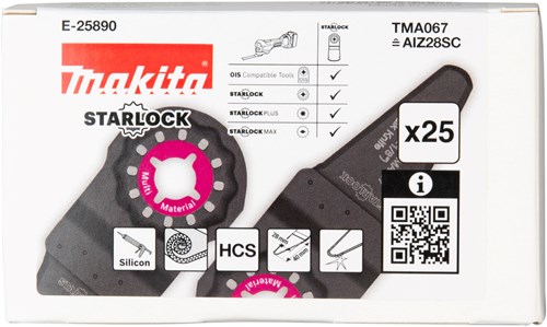 Makita Accessoires TMA067 Kit mes 28x40mm | 25 stuks - E-25890-2